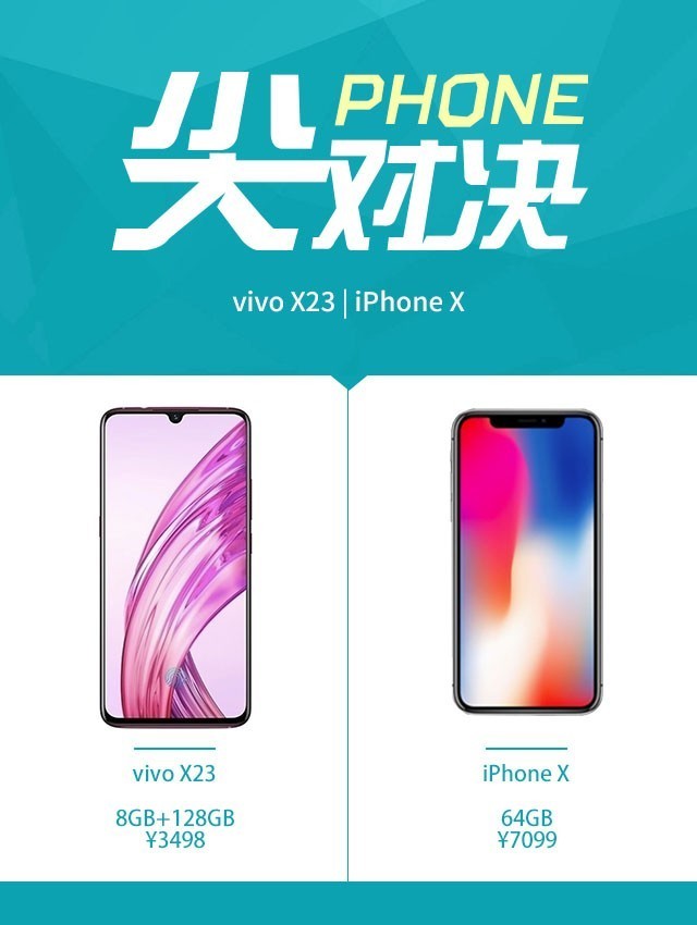 vivo X23对比iPhone X 颜值与拍照双杀