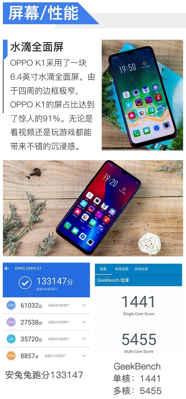 OPPO K1评测 省几顿饭就能买到屏幕指纹 