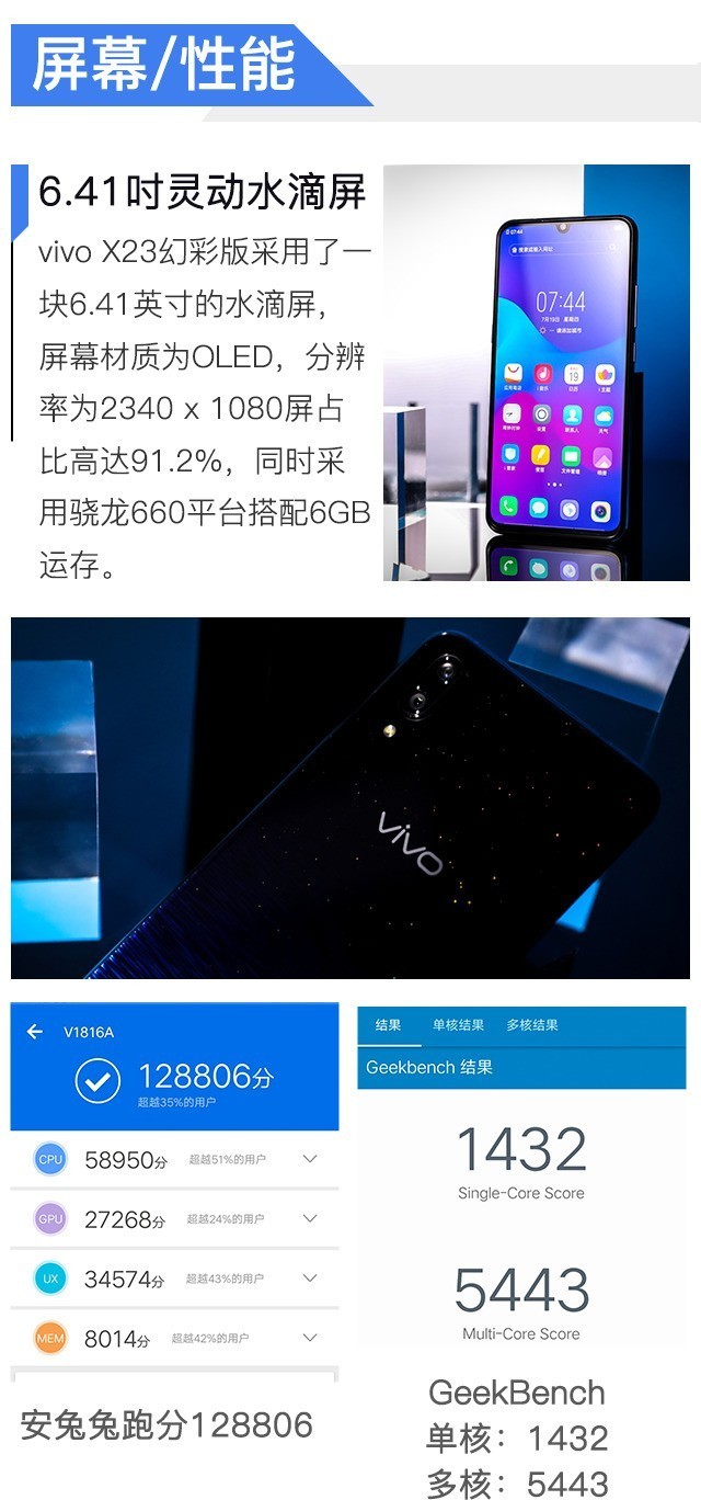 2K享受全息幻彩之美 vivo X23幻彩版上手 